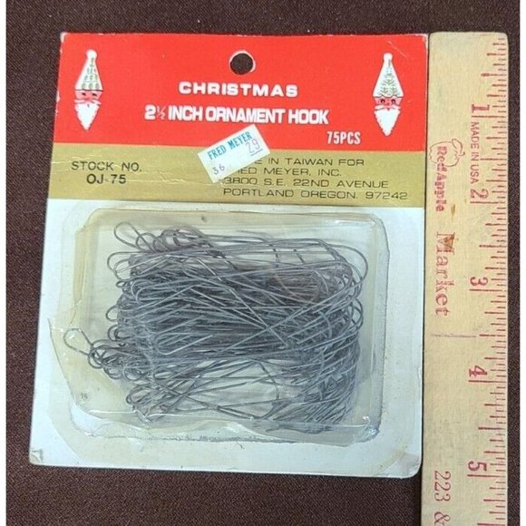 Vintage Christmas Ornament Hooks Original Packaging OPENED Heavy Duty - Picture 3 of 4